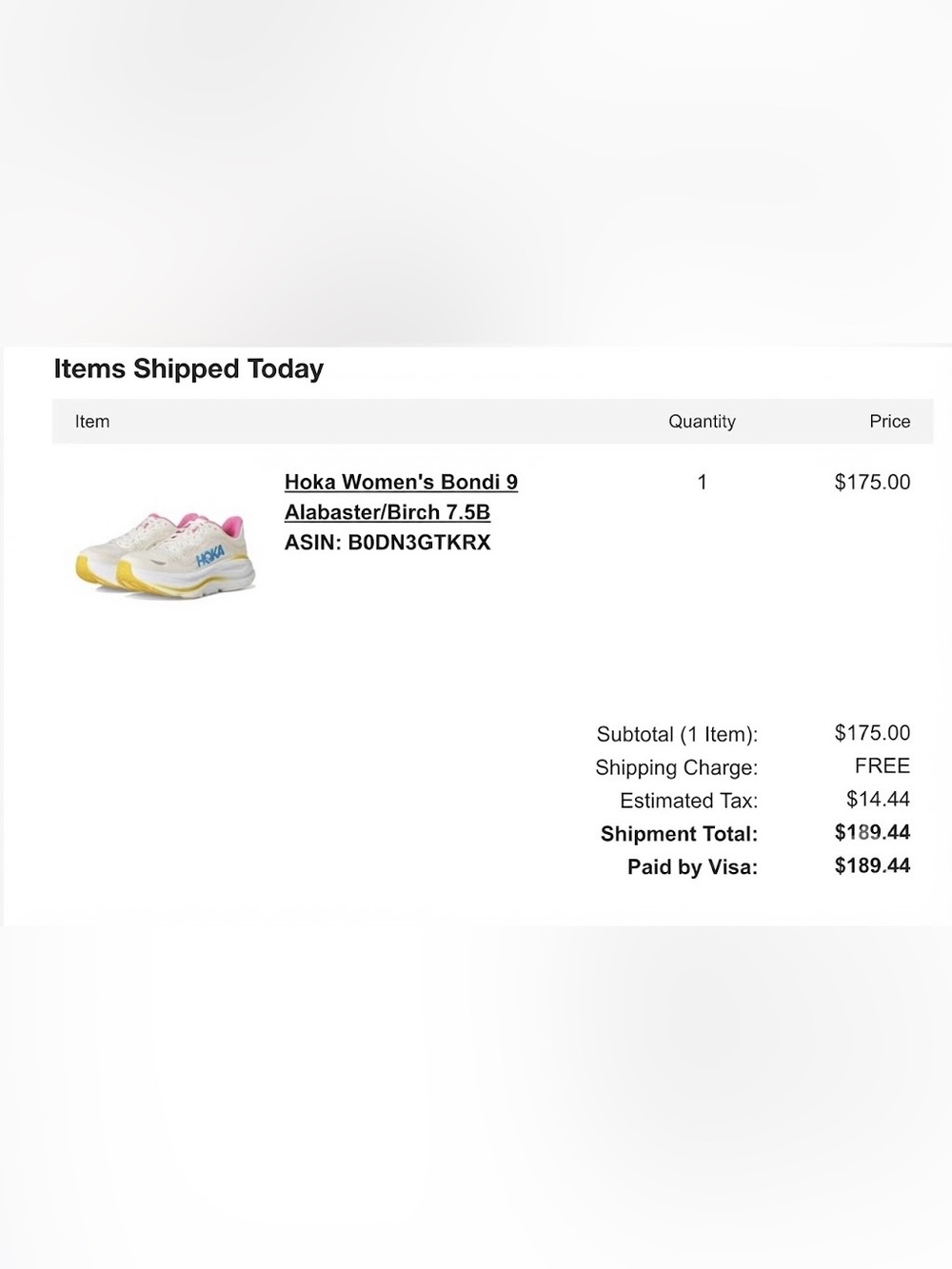 Hoka Women's Bondi 9 Running Shoes — Cream with Pink, Yellow & Teal Accents - Picture 16 of 16